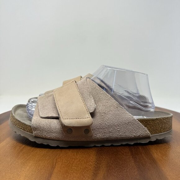 Birkenstock Kyoto Sandals Womens Size 10 Mens 8 EU 41 Tan Nubuck Medium - Picture 6 of 13